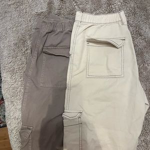 TWO PAIRS OF GARAGE CARGO PANTS